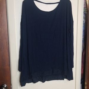 Gaiam black long sleeve flowy top